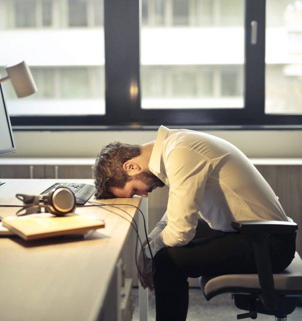 Stressed out employee